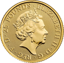 1/4 Unze Gold The Royal Tudor Beasts Lion of England 2022