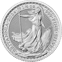 1/4 Unze Silber Britannia 2024 (Charles III.)