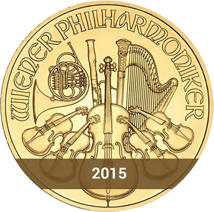 1/4 Unze Wiener Philharmoniker Gold 2015