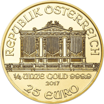 1/4 Unze Wiener Philharmoniker Gold 2017