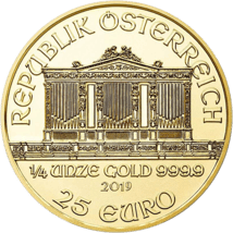 1/4 Unze Wiener Philharmoniker Gold 2019