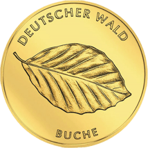 1/8 Unze Gold 20 Euro - Deutscher Wald (Buche 2011)