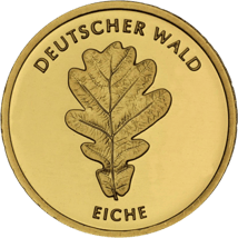1/8 Unze Gold 20 Euro - Deutscher Wald (Eiche 2010)