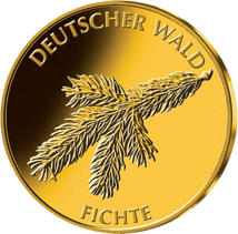 1/8 Unze Gold 20 Euro - Deutscher Wald (Fichte 2012)