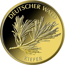 1/8 Unze Gold 20 Euro - Deutscher Wald (Kiefer 2013)