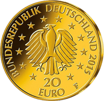 1/8 Unze Gold 20 Euro - Deutscher Wald (Linde 2015)