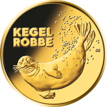 1/8 Unze Gold 20 Euro Kegelrobbe 2022 (Rückkehr der Wildtiere | Buchstabe: G)