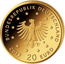 1/8 Unze Gold 20 Euro Pirol 2017 (Buchstabe: D | Heimische Vögel)