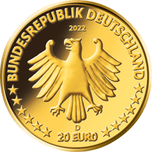 1/8 Unze Gold 20 Euro Kegelrobbe 2022 (Rückkehr der Wildtiere | Buchstabe: D)