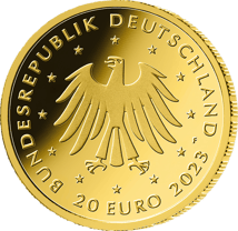 1/8 Unze Gold 20 Euro Steinbock 2023 (Rückkehr der Wildtiere | Buchstabe: F)
