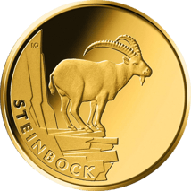 1/8 Unze Gold 20 Euro Steinbock 2023 (Rückkehr der Wildtiere | Buchstabe: G)