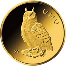 1/8 Unze Gold 20 Euro Uhu 2018 (Buchstabe: J | Heimische Vögel)