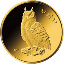 1/8 Unze Gold 20 Euro Uhu 2018 (Heimische Vögel)
