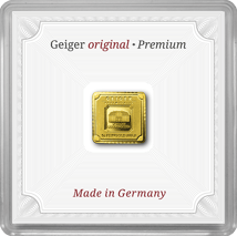 1 g Goldbarren Schloss Güldengossa Geiger