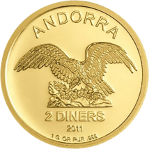 1 Gramm Gold Andorra Eagle 2011