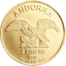 1 Gramm Gold Andorra Eagle 2013