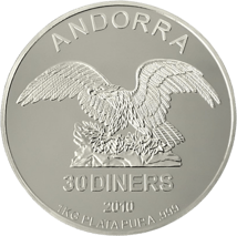 1 kg Silber Andorra Eagle 2010