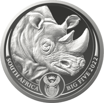 1 kg Silber Big Five II Nashorn 2022 (Auflage: 100)