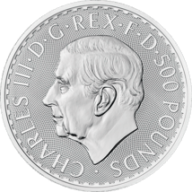 1 kg Silber Britannia 2023 Charles III.