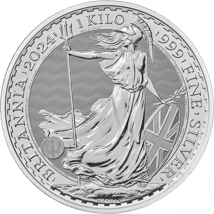 1 kg Silber Britannia 2024 Charles III.