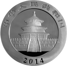 1 kg Silber China Panda 2014 (Polierte Platte)
