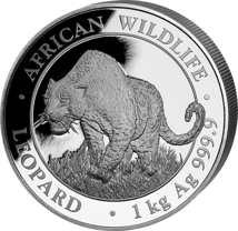 1 kg Silber Wildlife Leopard 2023 (Auflage: 500)