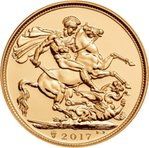 1 Pfund Full Sovereign Goldmünze 2017 (Elizabeth II. )