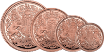 Gold Sovereign 4 Münzen Set Memorial Queen Elizabeth II. 2022 PP (Auflage: 750 | Polierte Platte)