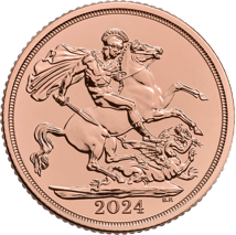1 Pfund Goldmünze Sovereign Charles III. 2024