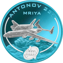 1 Unze Antonow An-225 (2008 | Space Blue | Auflage 100)
