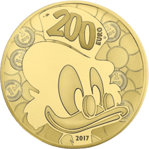1 Unze Dagobert Duck 2017 PP (200 Euro | 500 Exemplare)