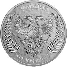 1 Unze Germania 5 Mark Silbermünze 2019 (Auflage: 25.000)