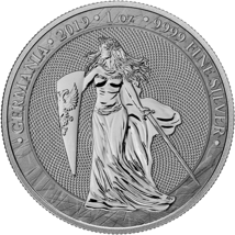 1 Unze Germania 5 Mark Silbermünze 2019 (Auflage: 25.000)