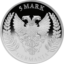 1 Unze Germania 5 Mark Silbermünze 2019 PP (Auflage: 1.000 | Polierte Platte)