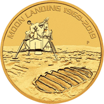 1 Unze Gold 50 Jahre Mondlandung (Auflage: 15.000 | Perth Mint)