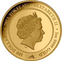 1 Unze Gold 70 Jahre Krönung Queen Elisabeth II. 2023 PP (Auflage: 150| Polierte Platte | mit echtem Diamant)