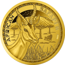 1 Unze Gold African Safari II Antilope 2023 PP (Auflage: 100 | Polierte Platte | Zertifikat Nr. 1)