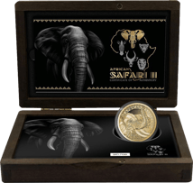1 Unze Gold African Safari II Elefant 2021 PP (Auflage: 100 | Polierte Platte | Zertifikat Nr. 1)