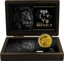 1 Unze Gold African Safari II Löwe 2024 PP (Auflage: 100 | Polierte Platte)