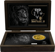1 Unze Gold African Safari II Löwe 2024 PP (Auflage: 100 | Polierte Platte | Zertifikat Nr. 1)