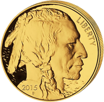 1 Unze Gold American Buffalo 2015 (Polierte Platte)