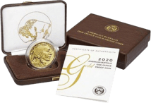 1 Unze Gold American Buffalo 2020 PP (Polierte Platte | inkl. Etui)