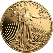 1 Unze Gold American Eagle 2017 (Polierte Platte)