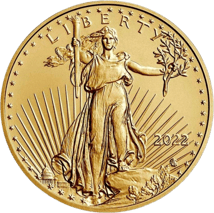 1 Unze Gold American Eagle 2022 (Typ II)