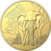 1 Unze Gold Australien Zoo Afrikanischer Elefant 2022 (Auflage: 250)