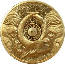 1 Unze Gold Big Five Büffel 2021 PP (Auflage: 500 | 5. Motiv | Polierte Platte)