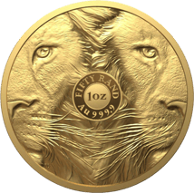 1 Unze Gold Big Five II Löwe 2022 PP (Auflage: 500 | 2. Motiv | im Etui)