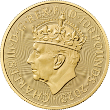 1 Unze Gold Charles III. königliches Monogramm Krönung 2023 (Auflage: 7.500)