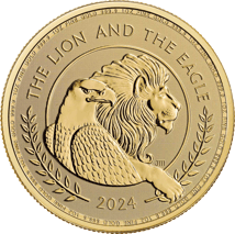 1 Unze Gold British Lion and American Eagle 2024