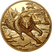 1 Unze Gold Canada Great Hunters Grey Wolf 2025 (Auflage: 400 | High Relief | Polierte Platte)